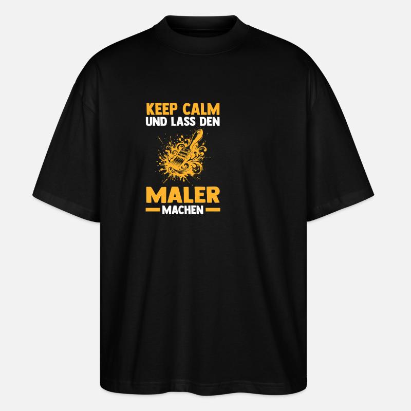 Maître Peintre Compagnon Peintre - T-shirt bio Blaster 2.0 coupe oversize Stanley/Stella Unisexe - noir