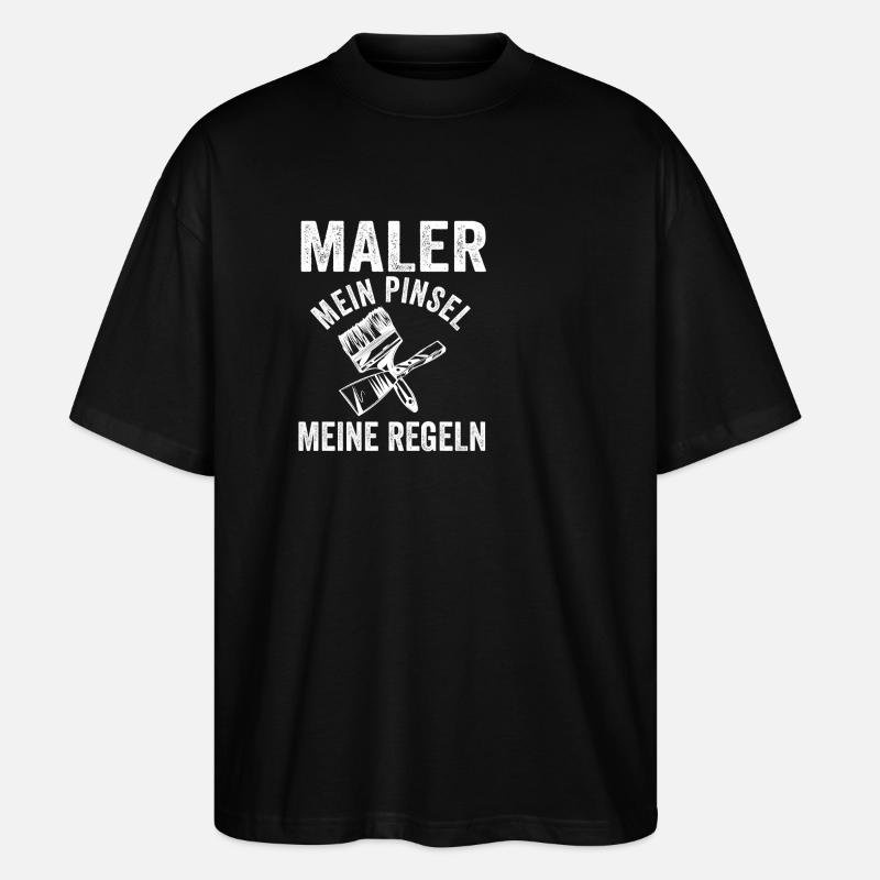 Maître Peintre Compagnon Peintre - T-shirt bio Blaster 2.0 coupe oversize Stanley/Stella Unisexe - noir