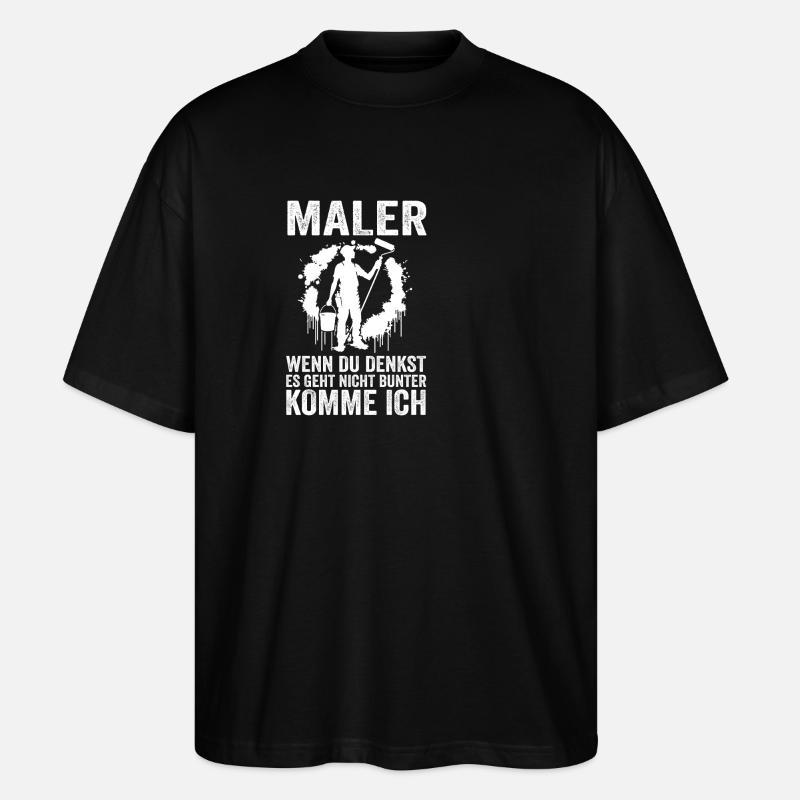 Master Painter Journeyman Painter - Stanley/Stella Oversized Unisex Organic T-shirt Blaster 2.0 - black