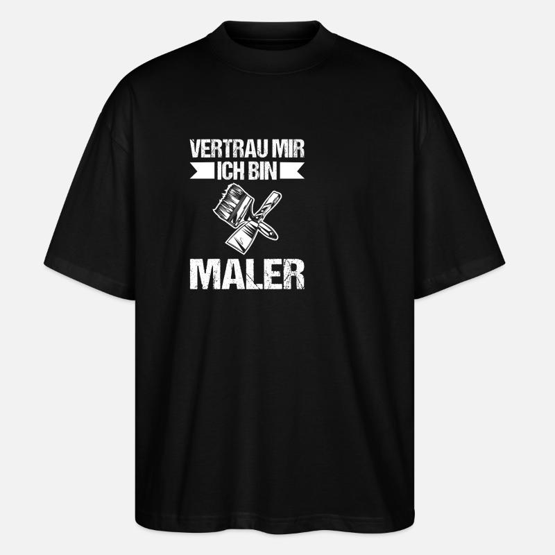 Master Painter Journeyman Painter - Stanley/Stella Oversized Unisex Organic T-shirt Blaster 2.0 - black