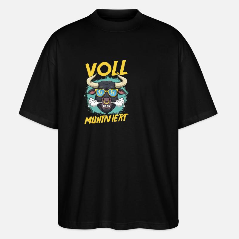 Vache entièrement mutilée - T-shirt bio Blaster 2.0 coupe oversize Stanley/Stella Unisexe - noir