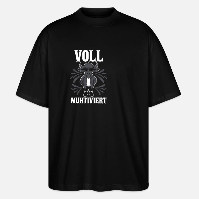 Vache entièrement mutilée - T-shirt bio Blaster 2.0 coupe oversize Stanley/Stella Unisexe - noir
