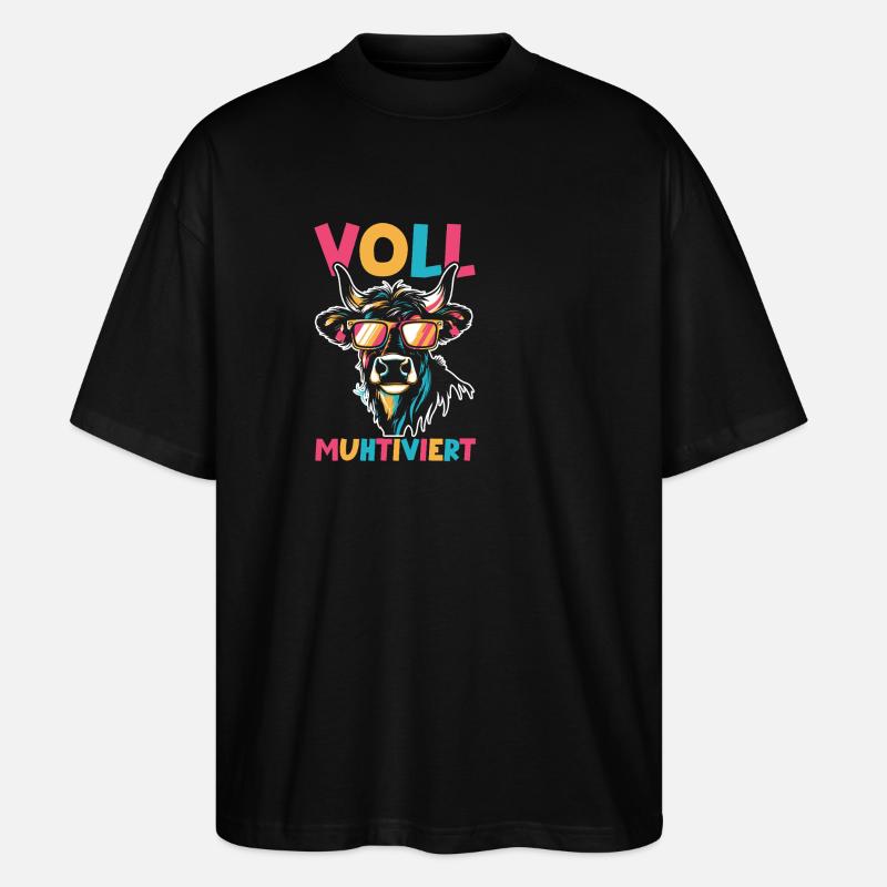 Vache entièrement mutilée - T-shirt bio Blaster 2.0 coupe oversize Stanley/Stella Unisexe - noir