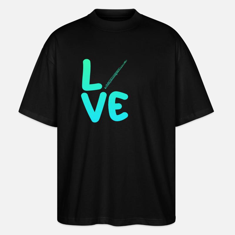 Joueur de flûte - T-shirt bio Blaster 2.0 coupe oversize Stanley/Stella Unisexe - noir