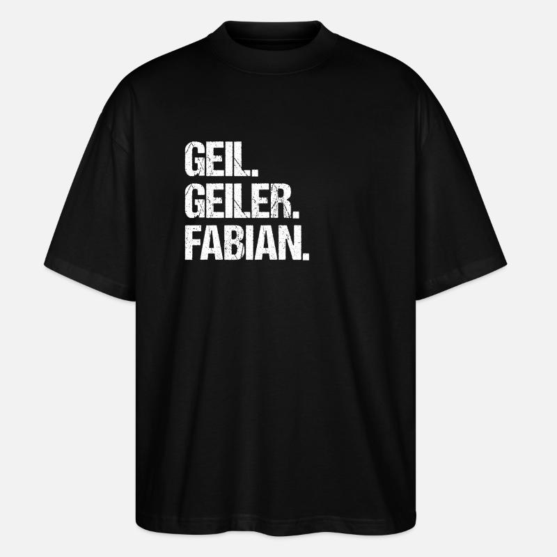 Fabian - Stanley/Stella Oversized Unisex Bio T-Shirt Blaster 2.0 - Schwarz