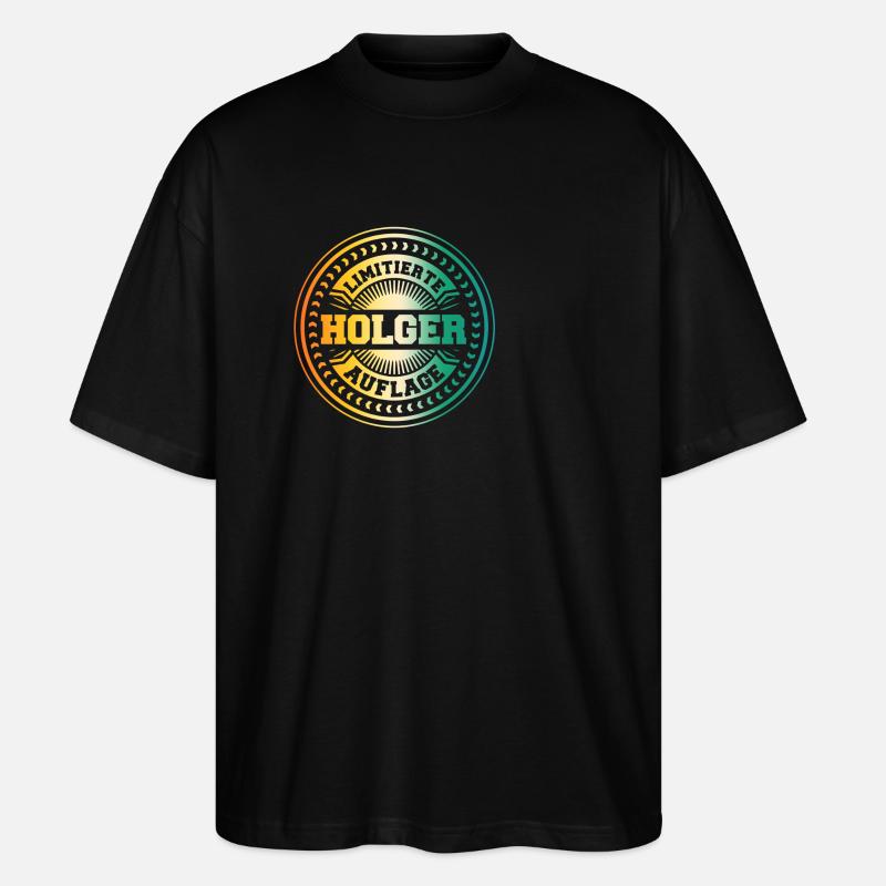 Holger - Stanley/Stella Oversized Unisex Bio T-Shirt Blaster 2.0 - Schwarz