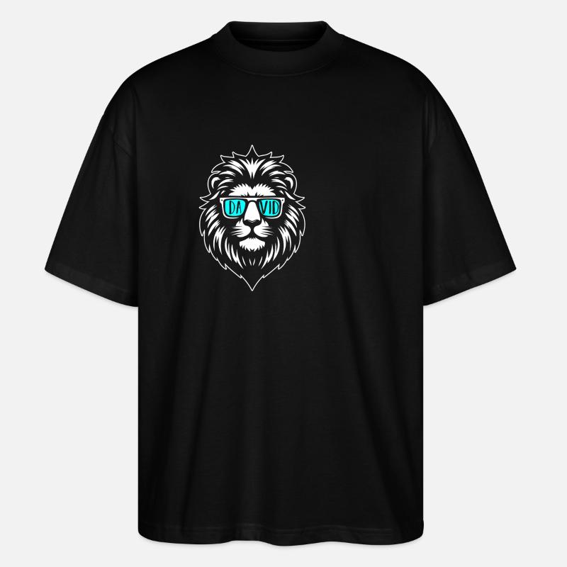 Löwe David - Stanley/Stella Oversized Unisex Bio T-Shirt Blaster 2.0 - Schwarz