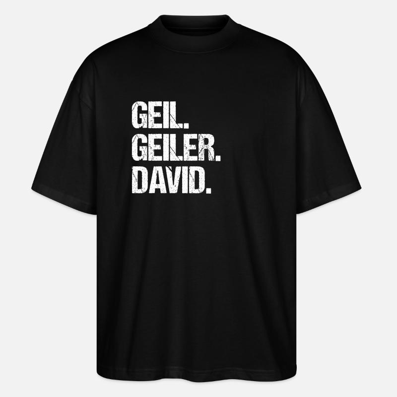 David - Stanley/Stella Oversized Unisex Bio T-Shirt Blaster 2.0 - Schwarz