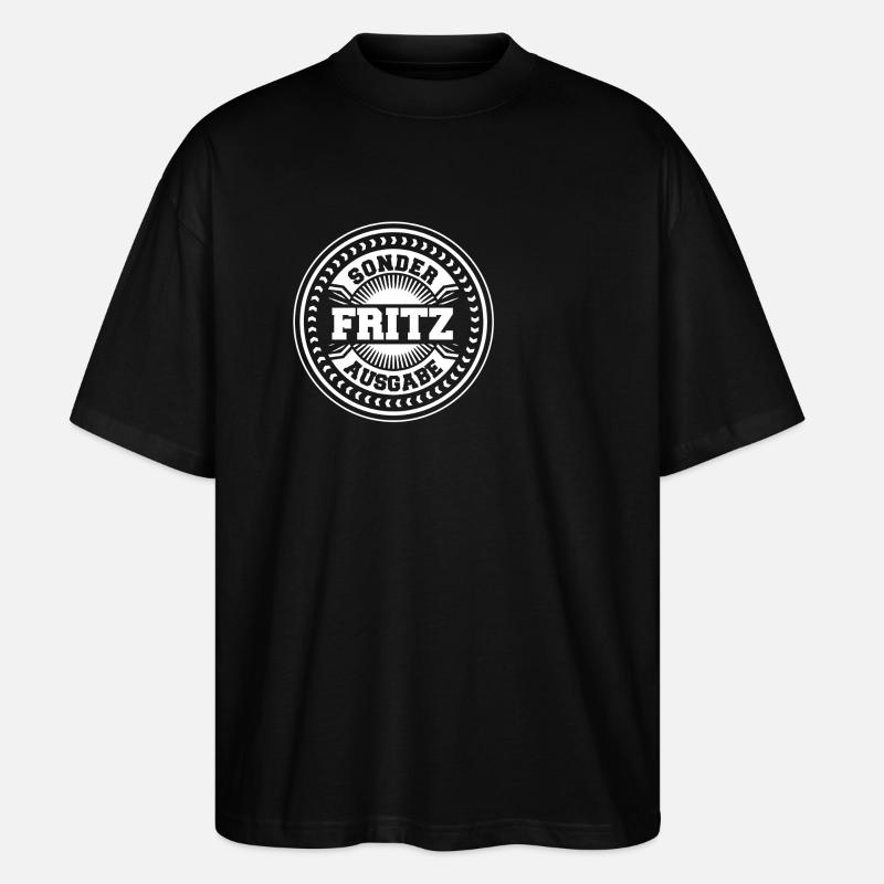 Fritz - T-shirt bio Blaster 2.0 coupe oversize Stanley/Stella Unisexe - noir