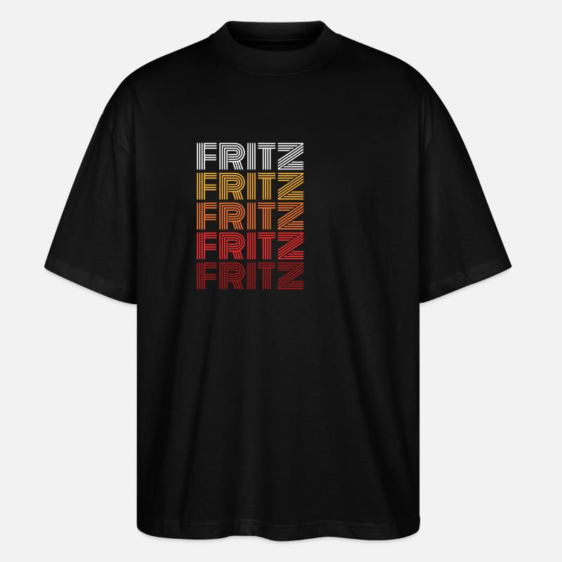 Fritz - Stanley/Stella Oversized Unisex Bio T-Shirt Blaster 2.0 - Schwarz