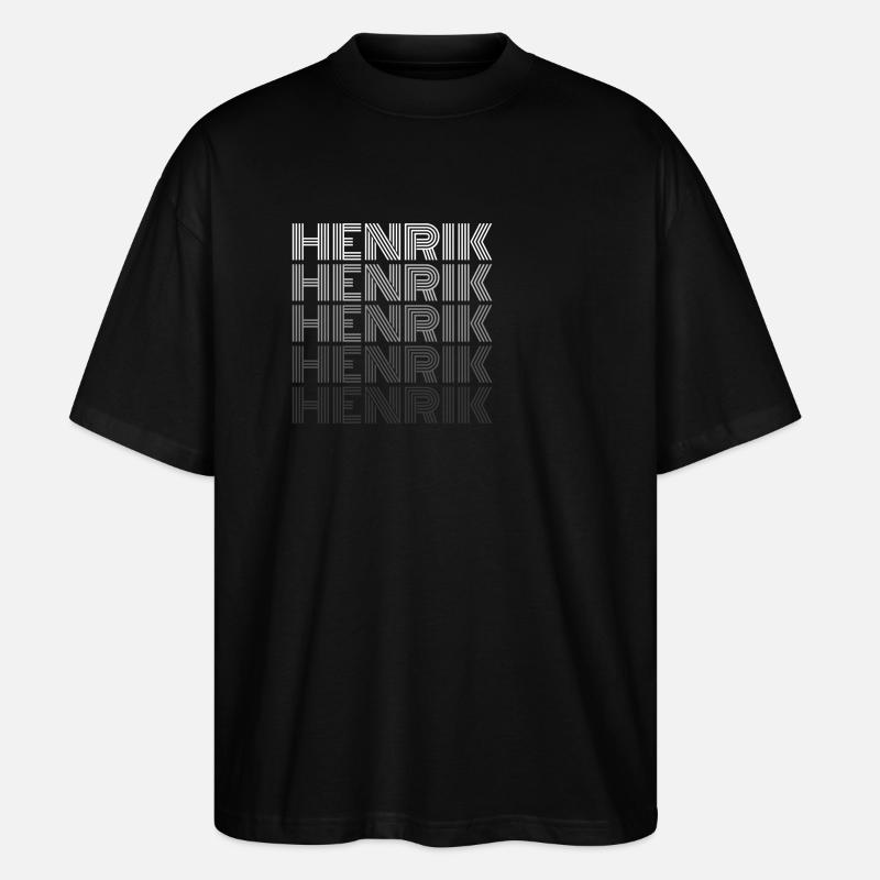 Henrik - Stanley/Stella Oversized Unisex Bio T-Shirt Blaster 2.0 - Schwarz