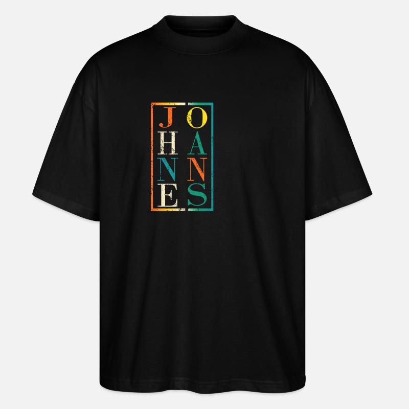 Johannes - Stanley/Stella Oversized Unisex Bio T-Shirt Blaster 2.0 - Schwarz