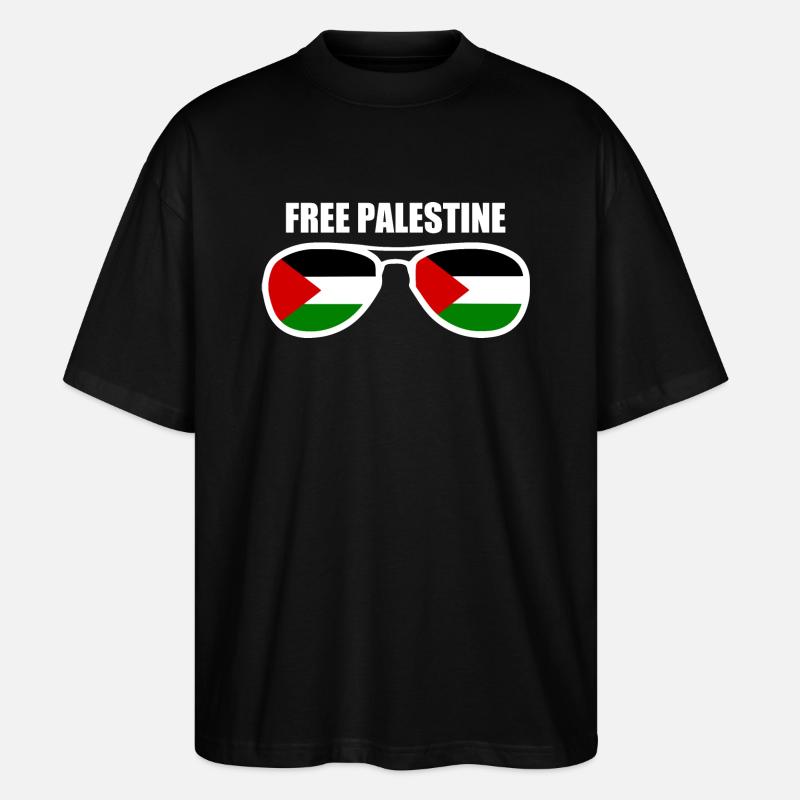 Free palestine - Stanley/Stella Oversized Unisex Bio T-Shirt Blaster 2.0 - Schwarz