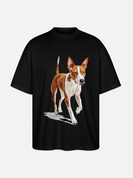 Basenji - Stanley/Stella Oversized Unisex Bio T-Shirt Blaster 2.0 - Schwarz