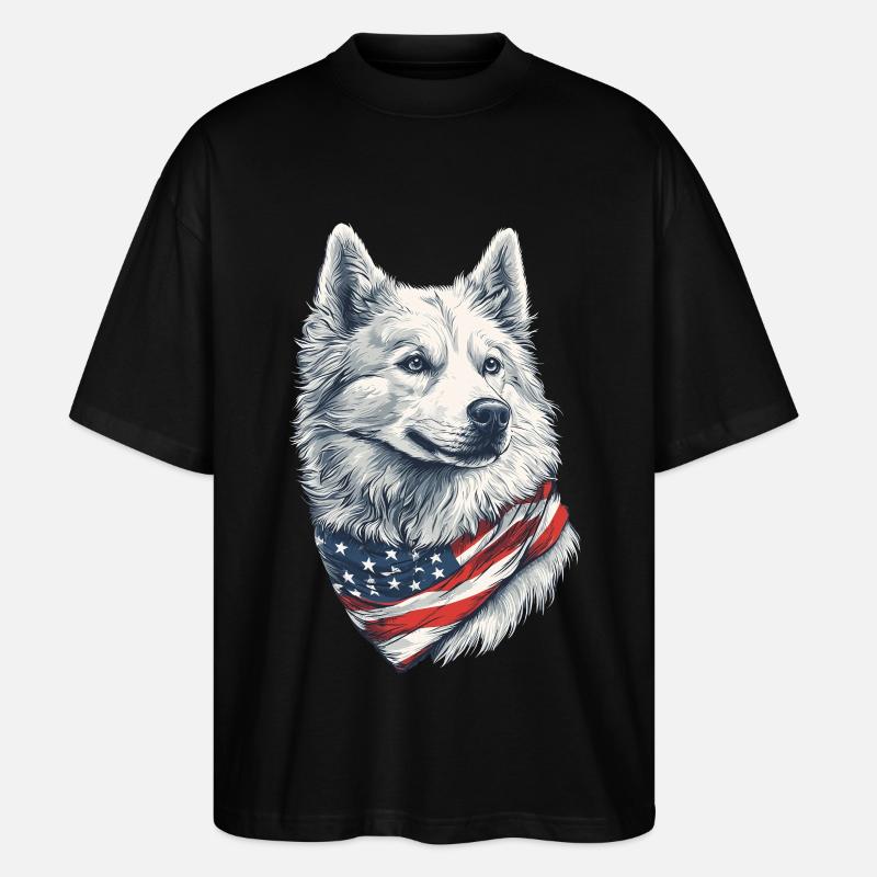 Samojede - Stanley/Stella Oversized Unisex Bio T-Shirt Blaster 2.0 - Schwarz