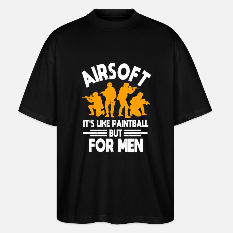 Airsoft - Stanley/Stella Oversized Unisex Bio T-Shirt Blaster 2.0 - Schwarz