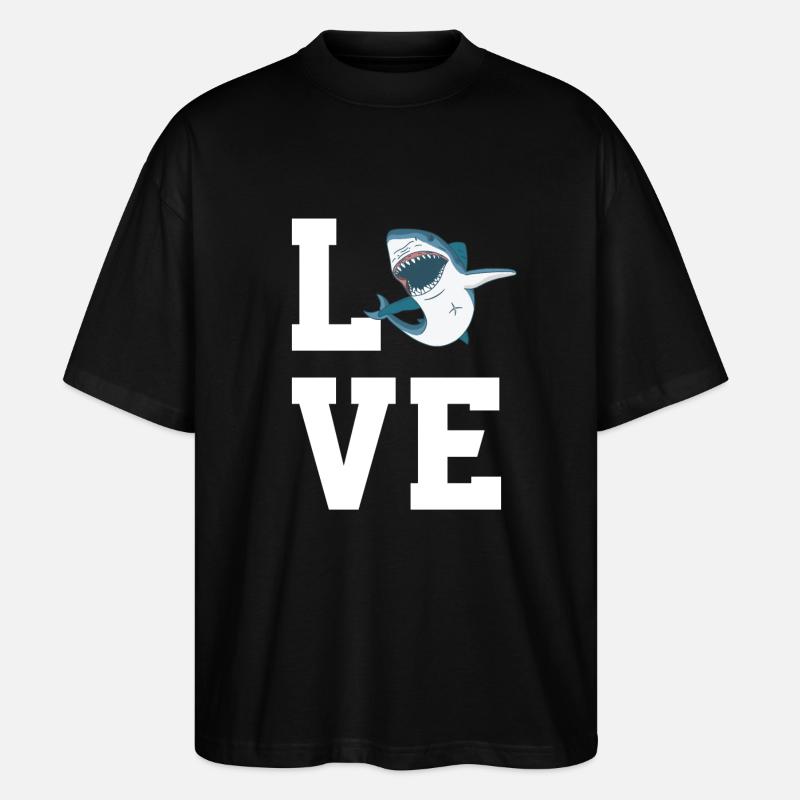 Chers requins - T-shirt bio Blaster 2.0 coupe oversize Stanley/Stella Unisexe - noir