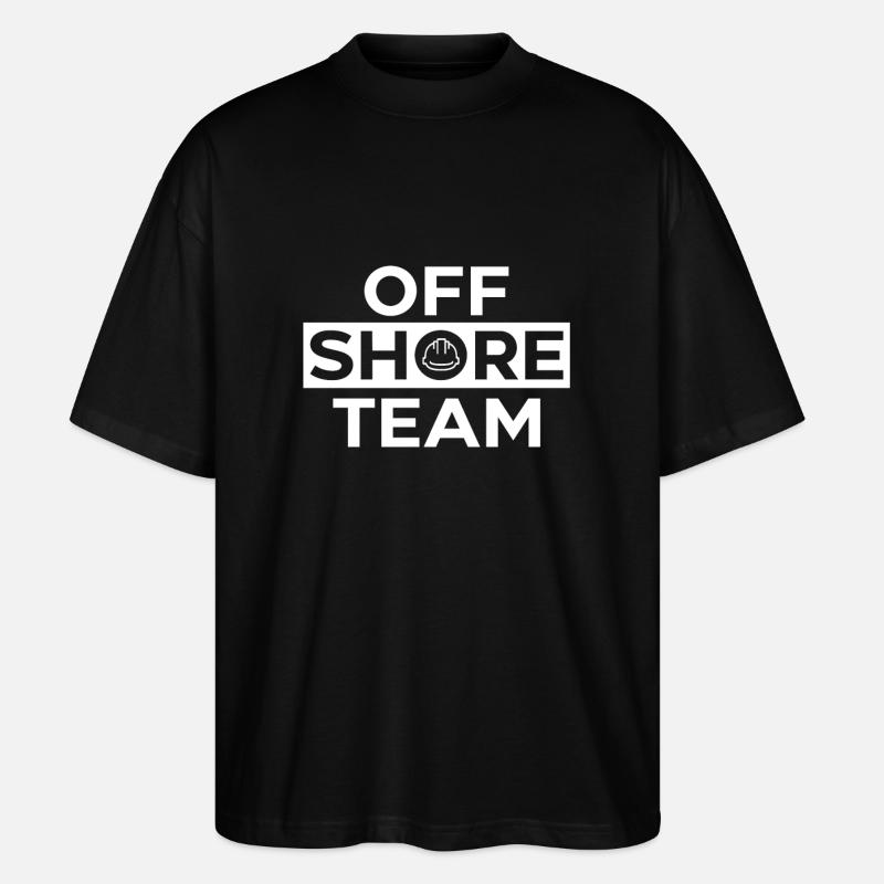 Offshore Team - Stanley/Stella Oversized Unisex Bio T-Shirt Blaster 2.0 - Schwarz