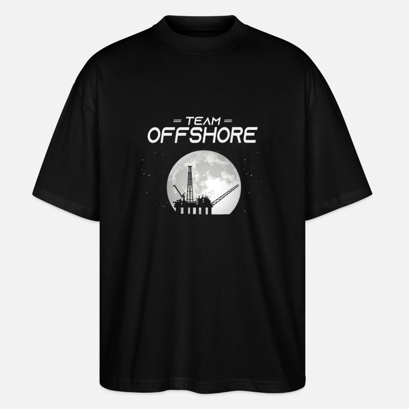 Team Off Shore - Stanley/Stella Oversized Unisex Organic T-shirt Blaster 2.0 - black
