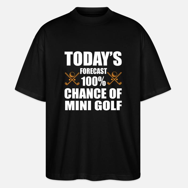 Minigolf - Stanley/Stella Oversized Unisex Bio T-Shirt Blaster 2.0 - Schwarz