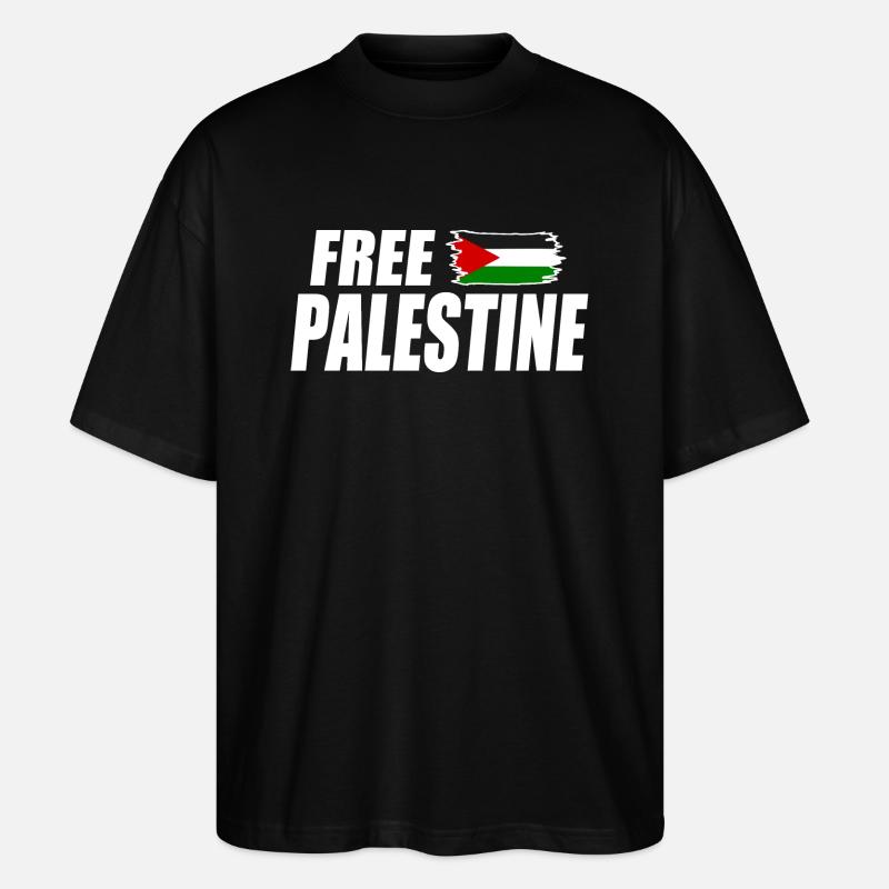 Free palestine - T-shirt bio Blaster 2.0 coupe oversize Stanley/Stella Unisexe - noir