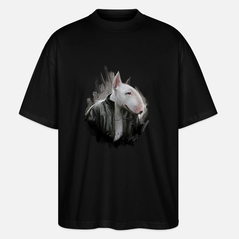 bullterrier - Stanley/Stella Oversized Unisex Bio T-Shirt Blaster 2.0 - Schwarz