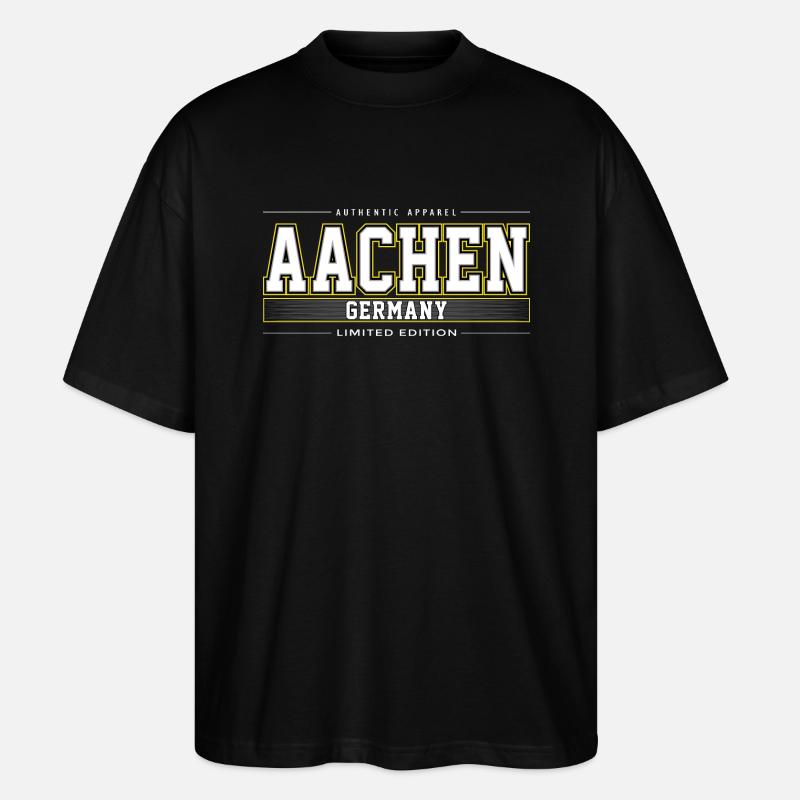 Aachen - Stanley/Stella Oversized Unisex Bio T-Shirt Blaster 2.0 - Schwarz