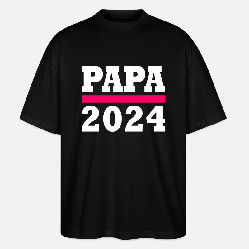 Papa 2024 - Stanley/Stella Oversized Unisex Bio T-Shirt Blaster 2.0 - Schwarz