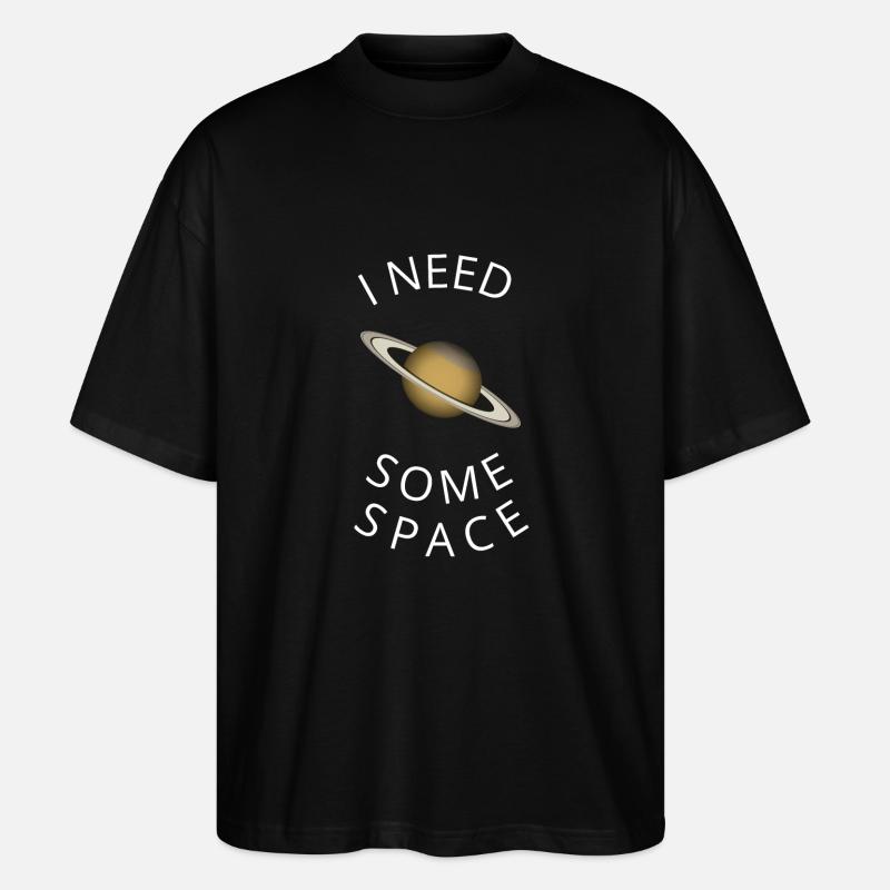 Saturn - Stanley/Stella Oversized Unisex Bio T-Shirt Blaster 2.0 - Schwarz