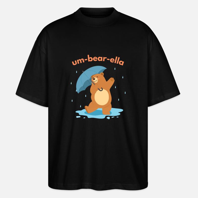 Um-bear-ella - Stanley/Stella Oversized Unisex Bio T-Shirt Blaster 2.0 - Schwarz