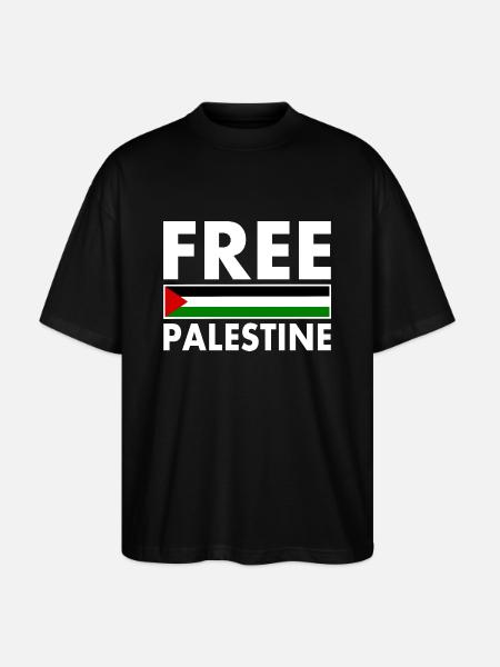Free palestine - Stanley/Stella Oversized Unisex Organic T-shirt Blaster 2.0 - black