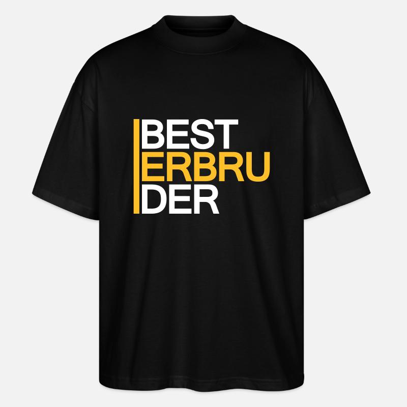 Bester Bruder - Stanley/Stella Oversized Unisex Bio T-Shirt Blaster 2.0 - Schwarz