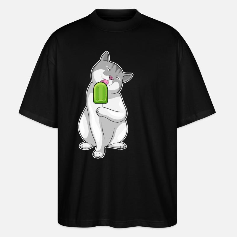 Popsicles pour chat - T-shirt bio Blaster 2.0 coupe oversize Stanley/Stella Unisexe - noir
