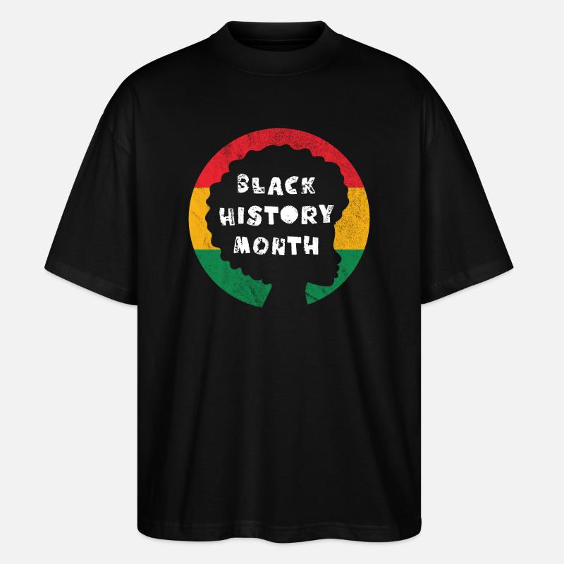 Black History Month - Stanley/Stella Oversized Unisex Organic T-shirt Blaster 2.0 - black