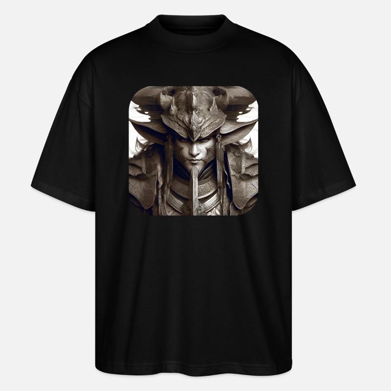 Stolzer Fantasy Ritter - Stanley/Stella Oversized Unisex Bio T-Shirt Blaster 2.0 - Schwarz
