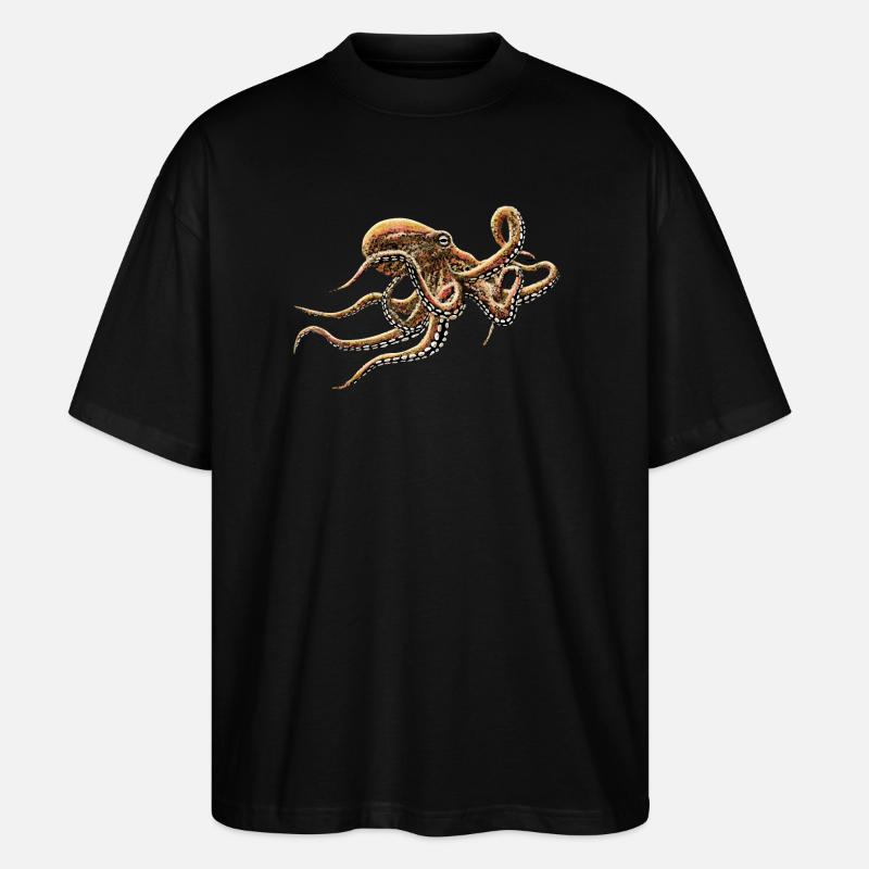 KRAKE - Stanley/Stella Oversized Unisex Bio T-Shirt Blaster 2.0 - Schwarz