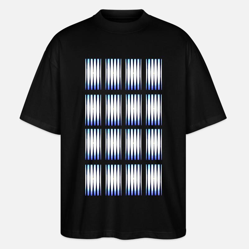 Hypnotische Farbtöne - Stanley/Stella Oversized Unisex Bio T-Shirt Blaster 2.0 - Schwarz
