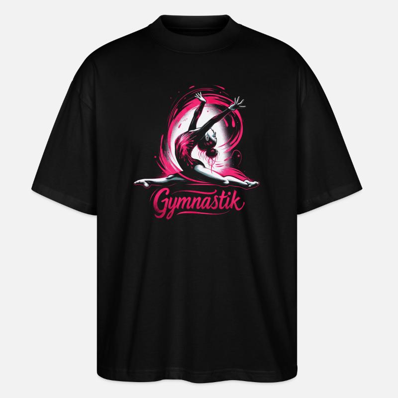 Gymnastik - Stanley/Stella Oversized Unisex Bio T-Shirt Blaster 2.0 - Schwarz