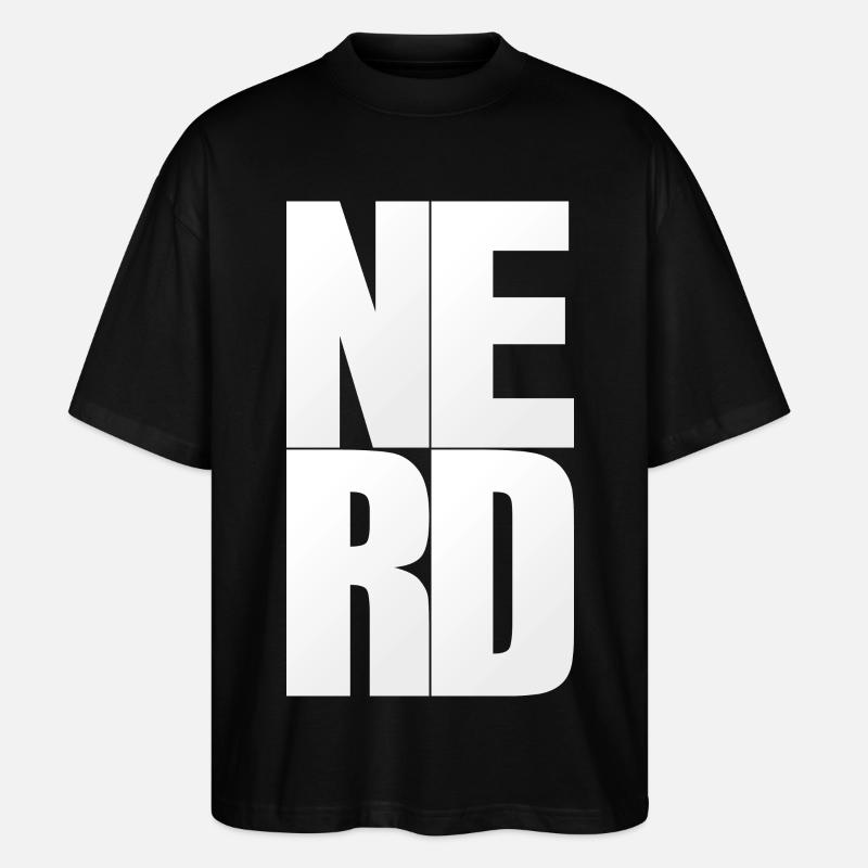 NERDY forever - NERD - Stanley/Stella Oversized Unisex Bio T-Shirt Blaster 2.0 - Schwarz