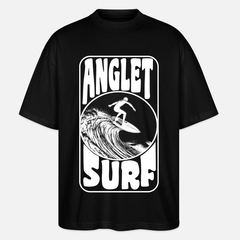 ANGLET - Stanley/Stella Oversized Unisex Bio T-Shirt Blaster 2.0 - Schwarz