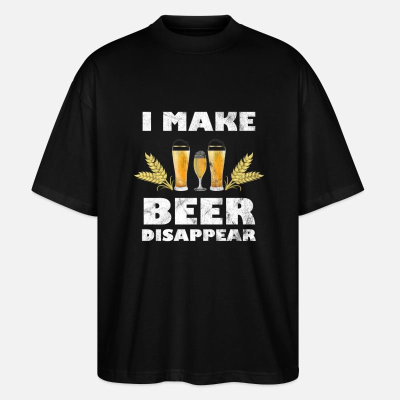 Bier lustiger BierSpruch mit Bier - Stanley/Stella Oversized Unisex Bio T-Shirt Blaster 2.0 - Schwarz