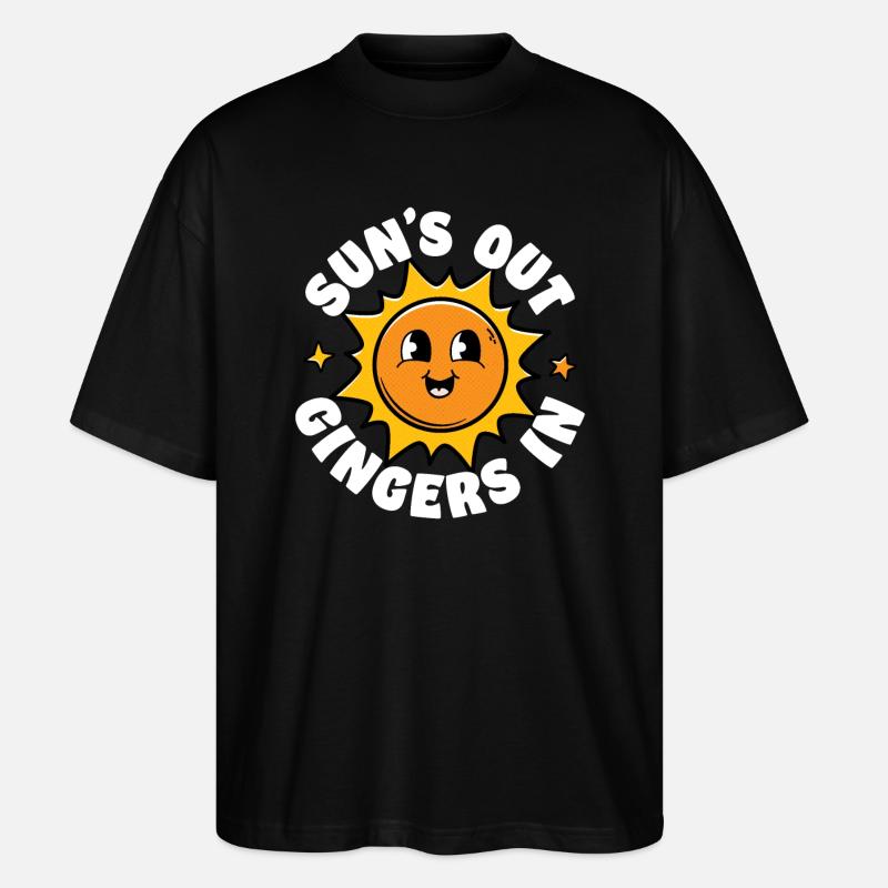 Soleils Out Gingers In - T-shirt bio Blaster 2.0 coupe oversize Stanley/Stella Unisexe - noir