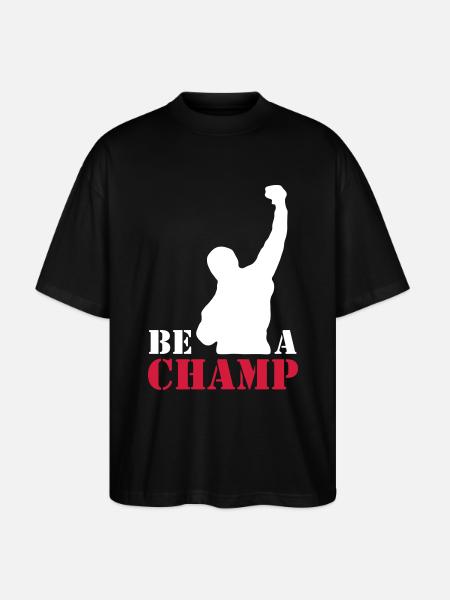 rocky_champ - Stanley/Stella Oversized Unisex Bio T-Shirt Blaster 2.0 - Schwarz