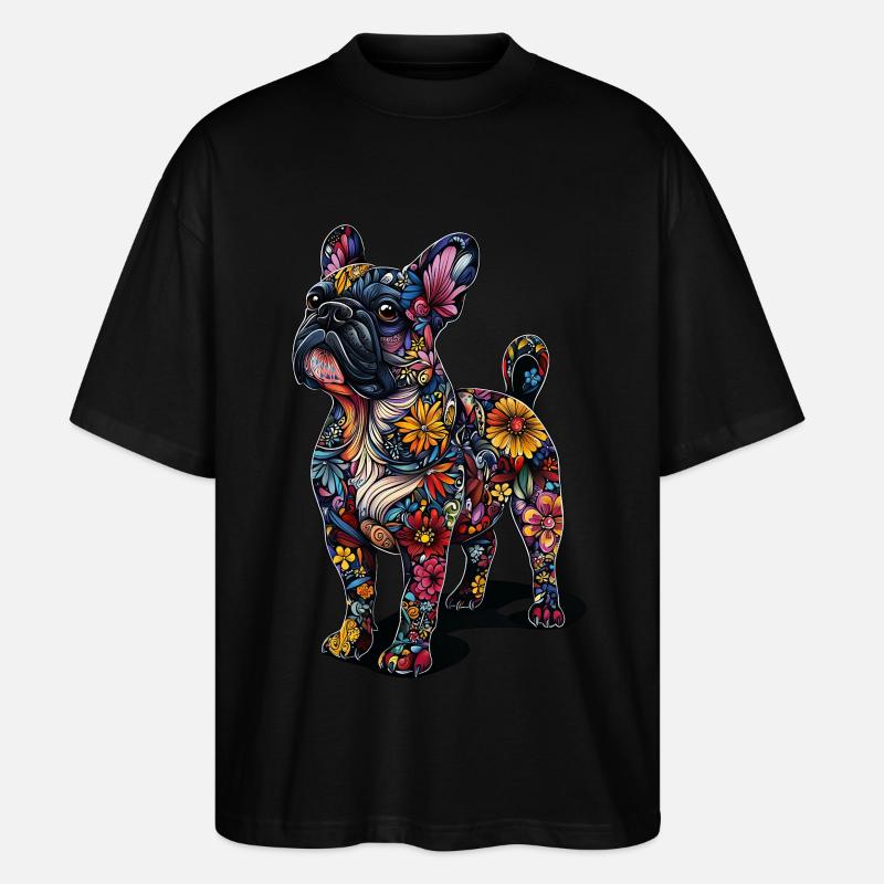 Bulldogge - Stanley/Stella Oversized Unisex Bio T-Shirt Blaster 2.0 - Schwarz