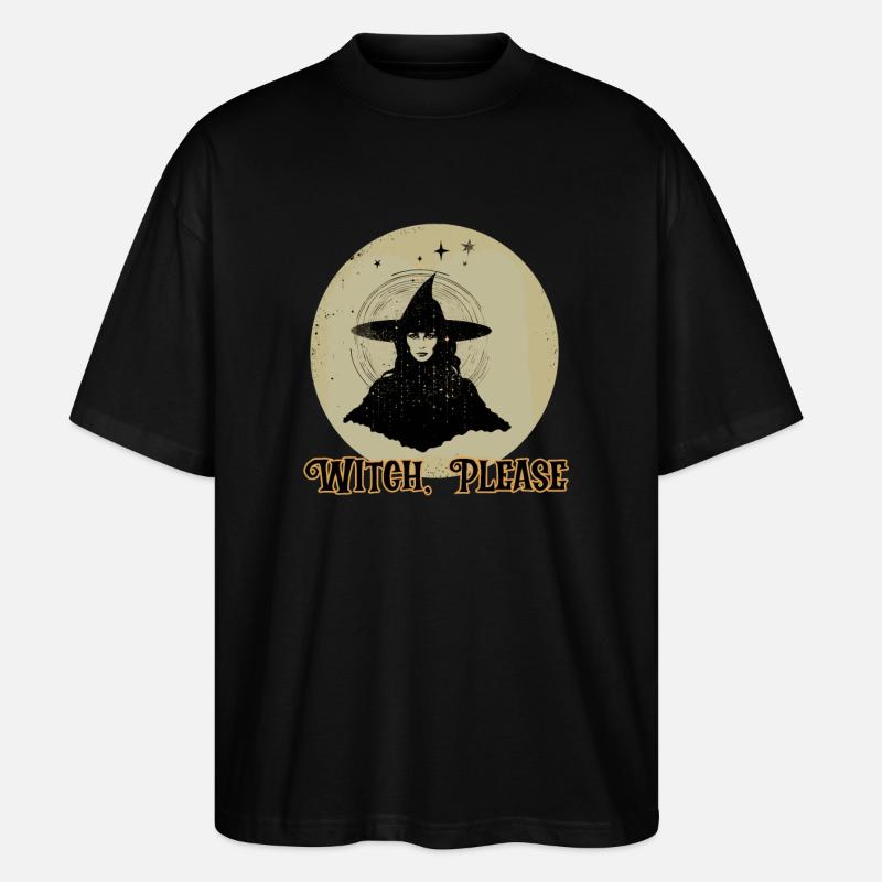 Hexe, bitte, Halloween - Stanley/Stella Oversized Unisex Bio T-Shirt Blaster 2.0 - Schwarz