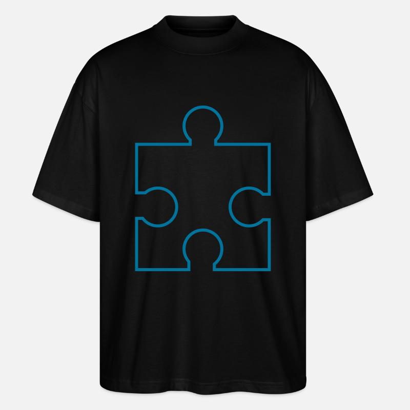 puzzle - Stanley/Stella Oversized Unisex Bio T-Shirt Blaster 2.0 - Schwarz