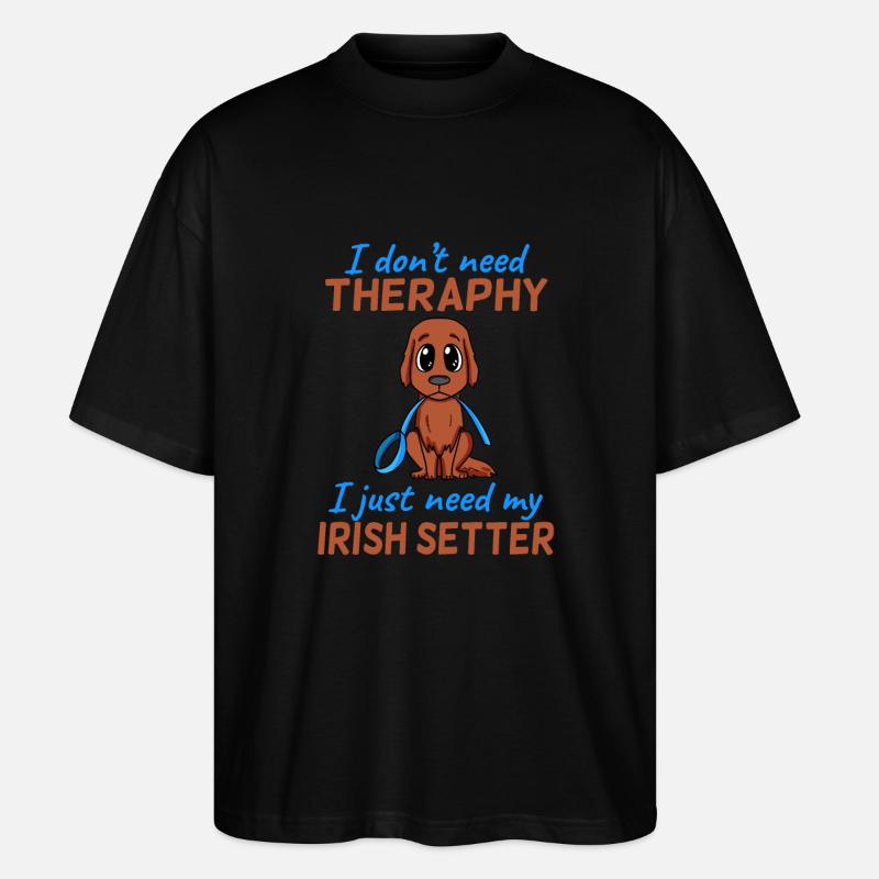 Irish Red Setter - Stanley/Stella Oversized Unisex Bio T-Shirt Blaster 2.0 - Schwarz