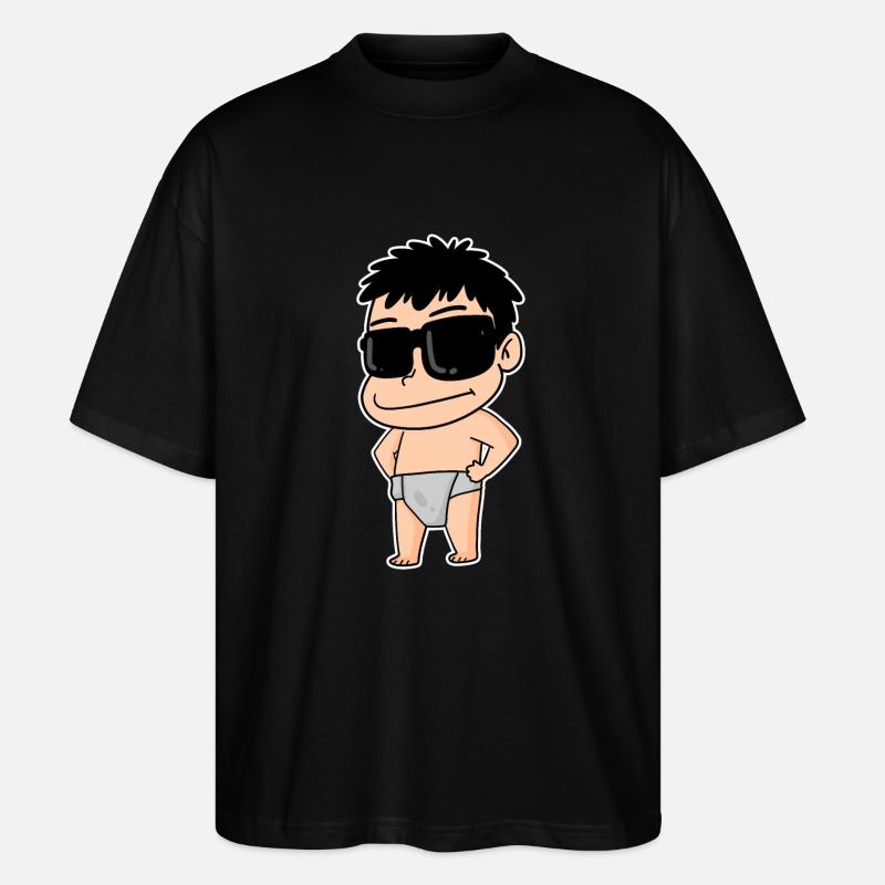 Cool Baby - Stanley/Stella Oversized Unisex Bio T-Shirt Blaster 2.0 - Schwarz