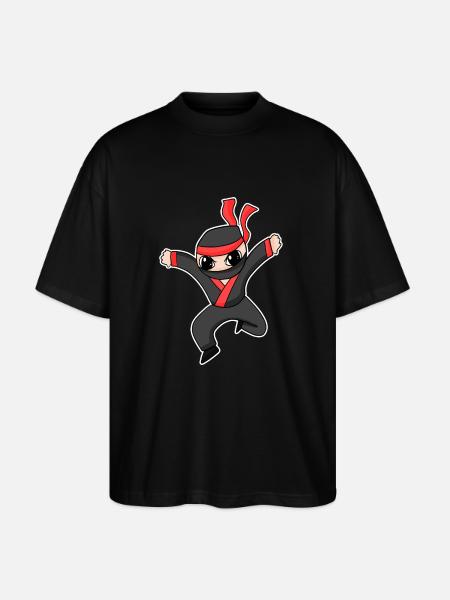 Ninja - Stanley/Stella Oversized Unisex Organic T-shirt Blaster 2.0 - black