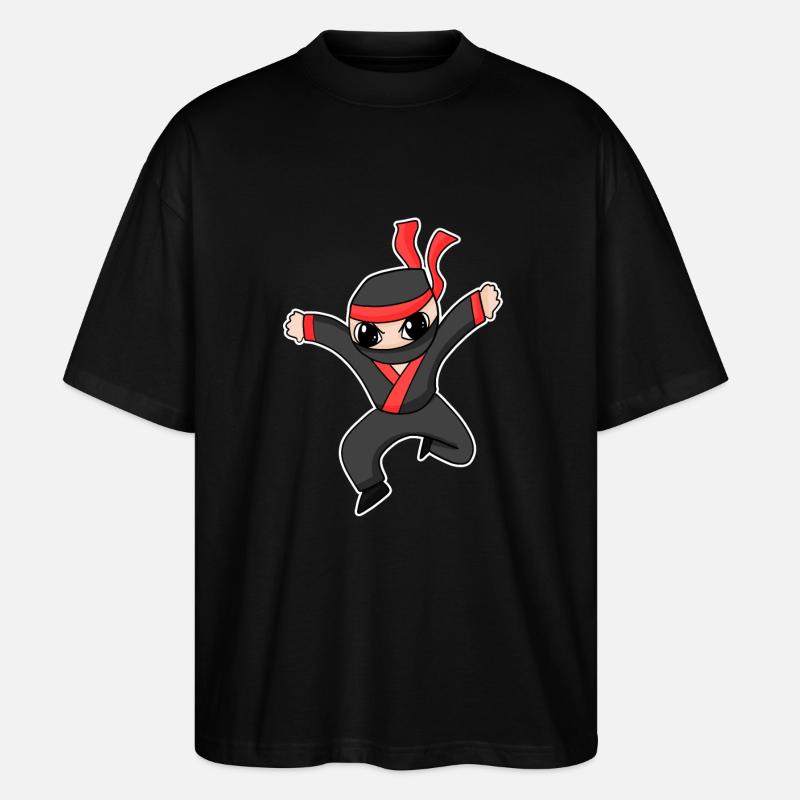 Ninja - Stanley/Stella Oversized Unisex Bio T-Shirt Blaster 2.0 - Schwarz